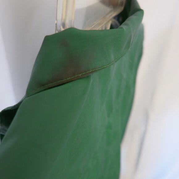 VINTAGE 1970's Steven Barry Jumpsuit Size M Elastic Waist Pockets Nylon Green - Picture 4 of 14